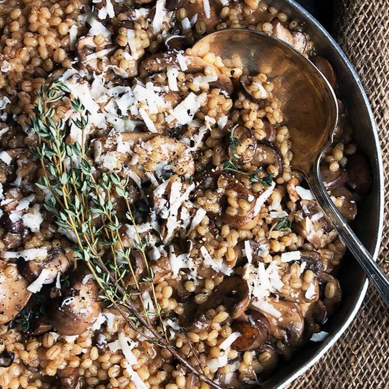 Barley and Mushroom Risotto