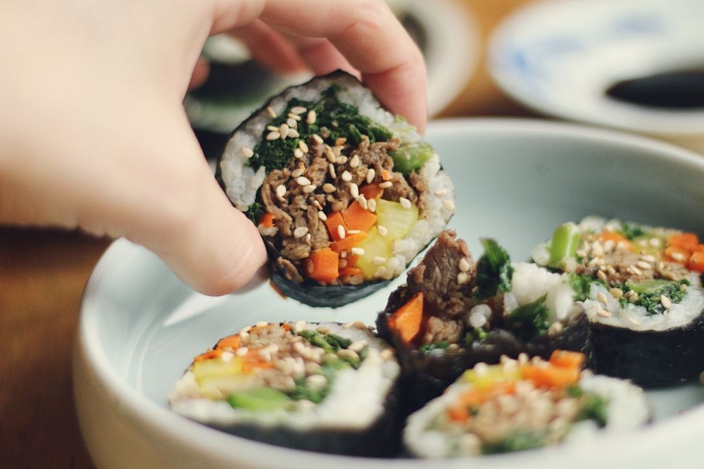 Beef Bulgogi Gimbap with Pickled Radish
