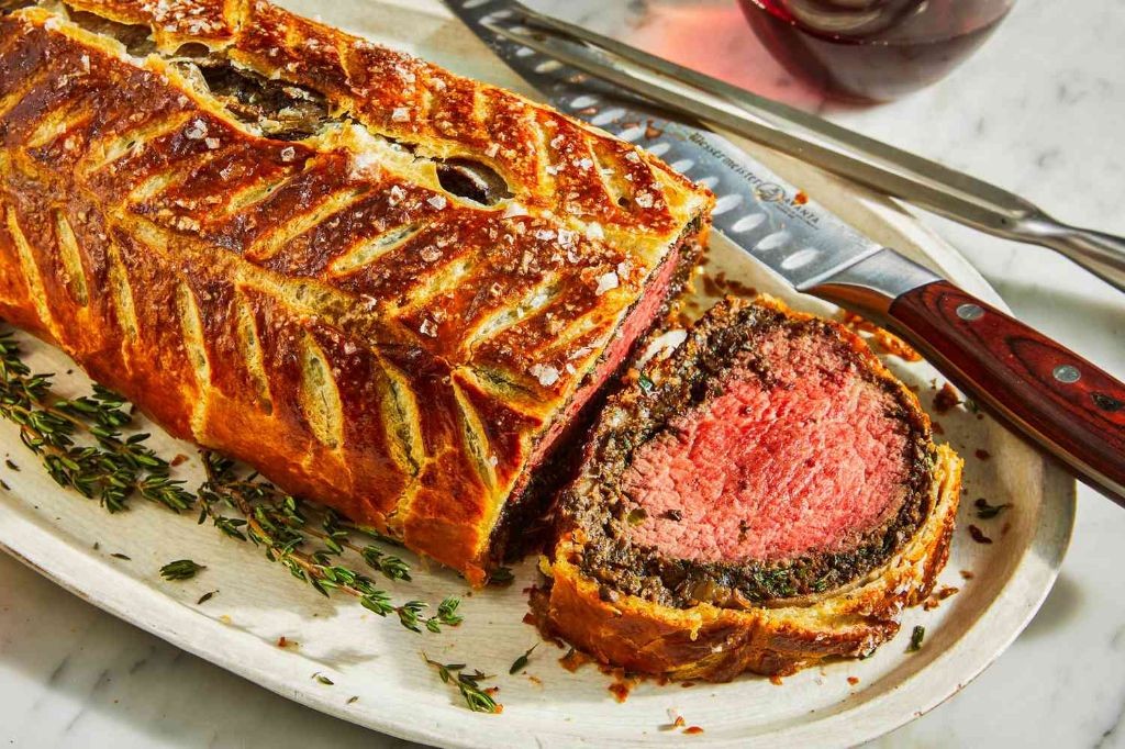 Beef Wellington with Mushroom Duxelles