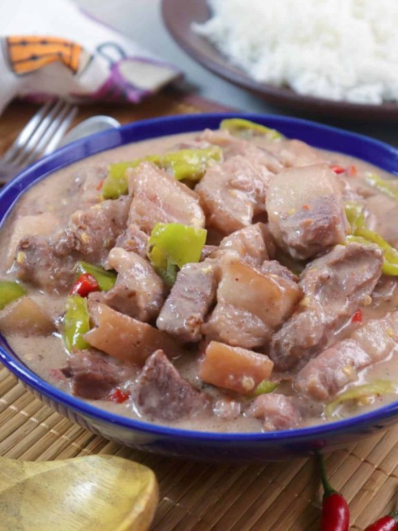 Bicol Express with Beef and Coconut Milk