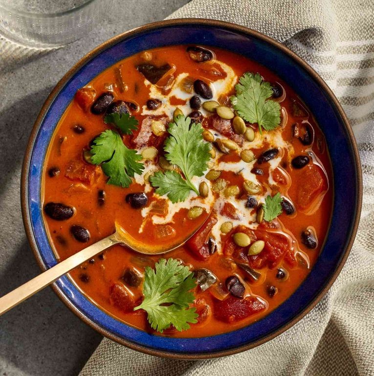 Black Bean and Pumpkin Soup