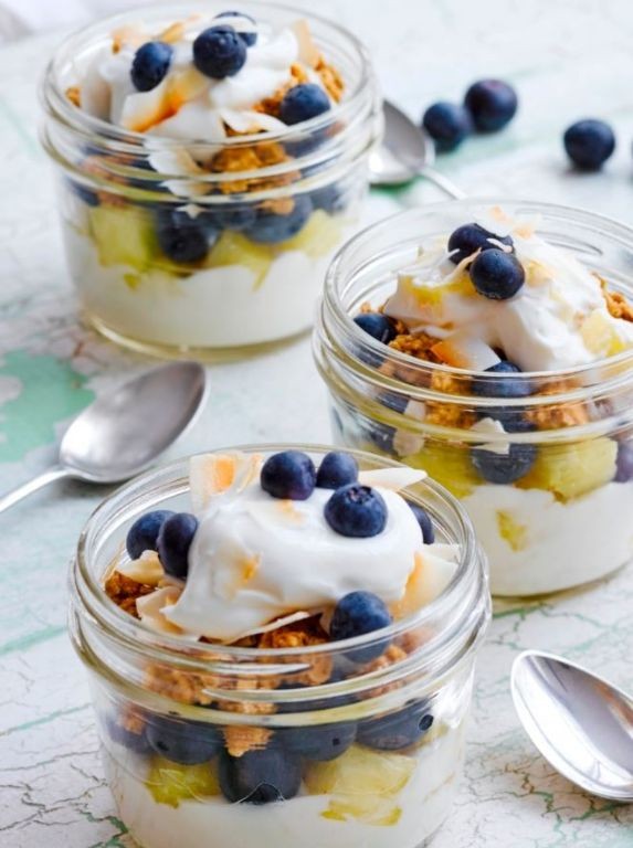 Blueberry Dole Whip Parfait