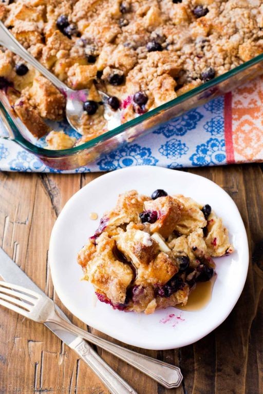 Blueberry French Toast Breakfast Casserole