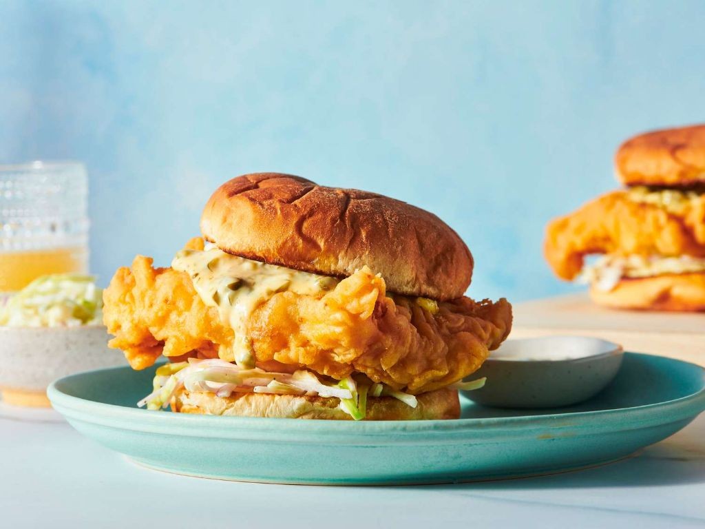 Breaded Tilapia Sandwich with Tartar Sauce