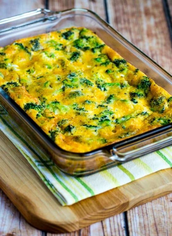 Broccoli and Cheddar Breakfast Casserole