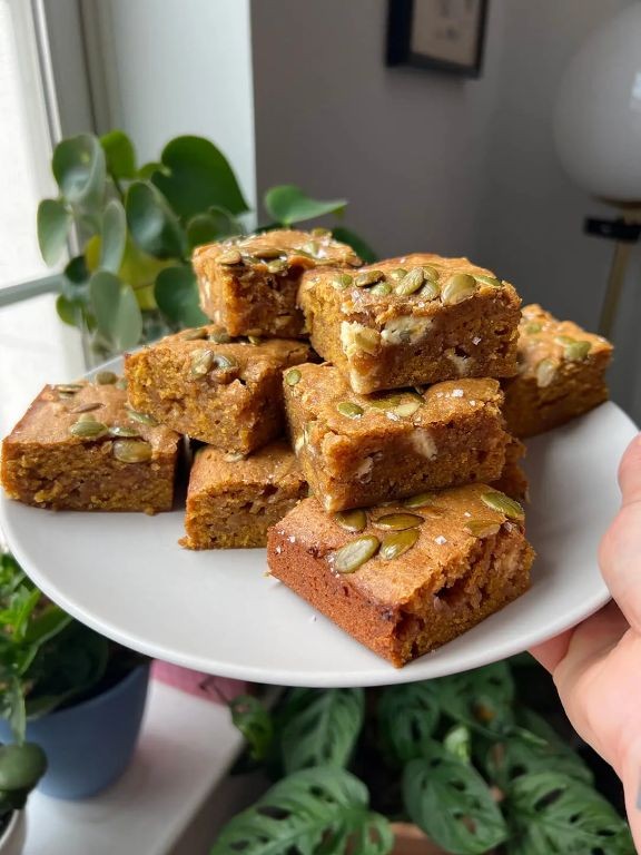 Brown Butter Pumpkin Blondies