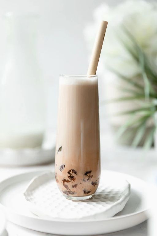 Brown Sugar Almond Milk Boba Tea