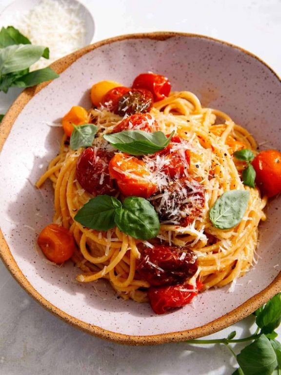 Butter Pasta with Roasted Cherry Tomatoes