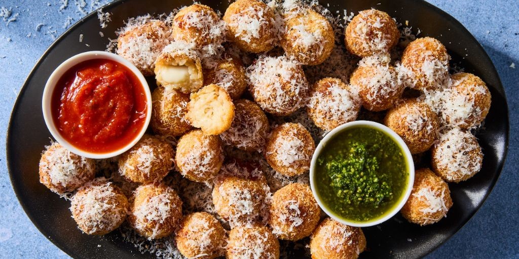 Cacio e Pepe Arancini with Marinara
