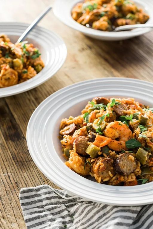 Cajun Jambalaya with Smoked Turkey and Okra