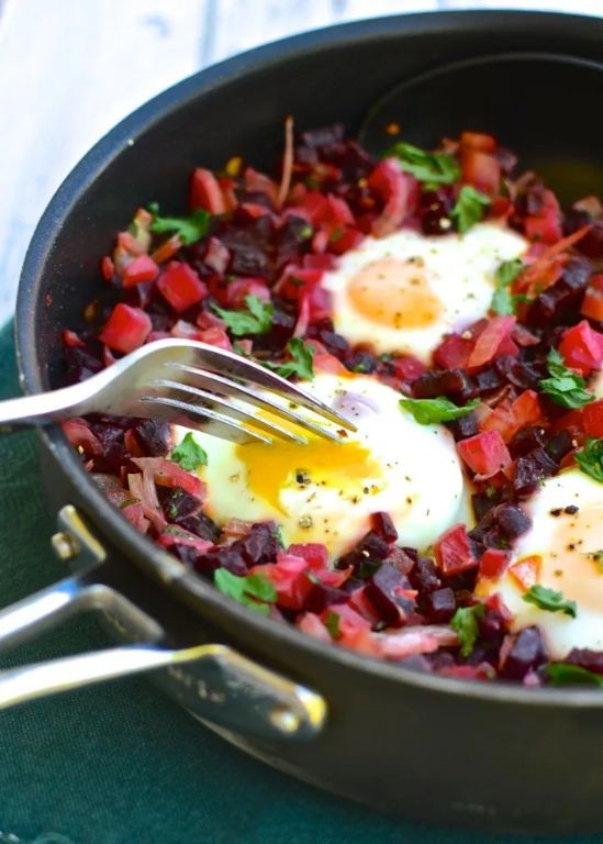 Canned Beet and Potato Hash
