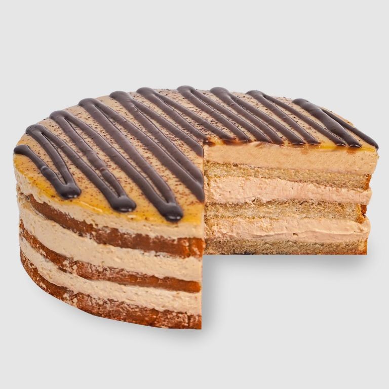Caramel Espresso Tiramisu Cake