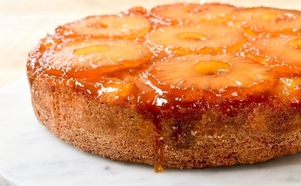Caramel Pineapple Upside-Down Cake