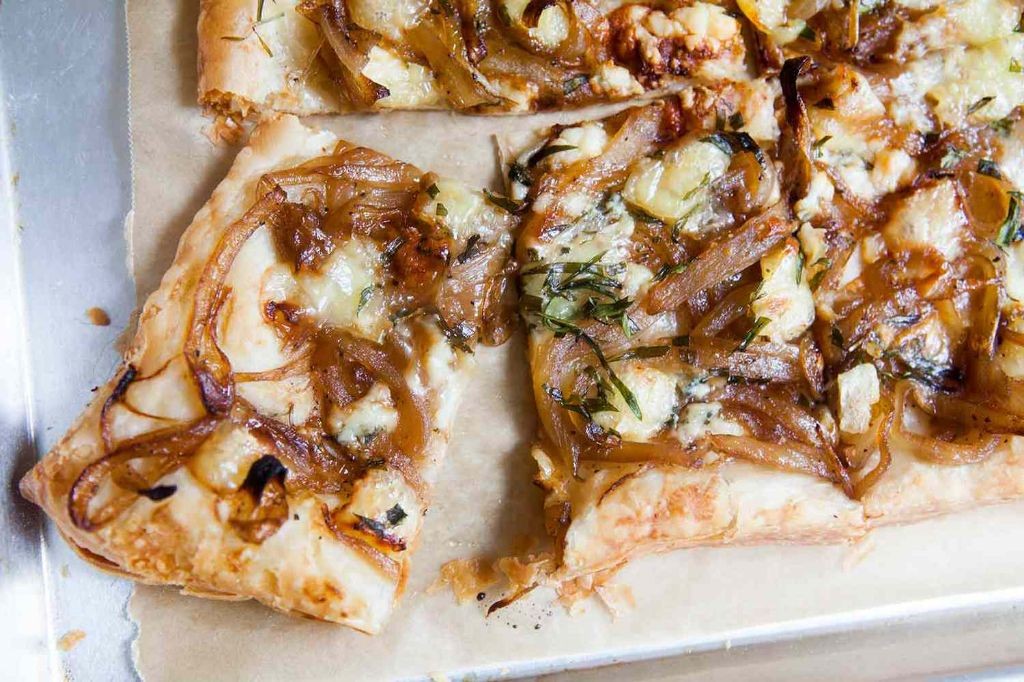 Caramelized Onion and Gorgonzola Tarts
