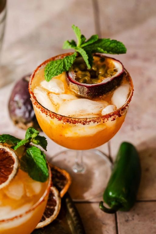 Chai Spiced Margarita with Vanilla Foam