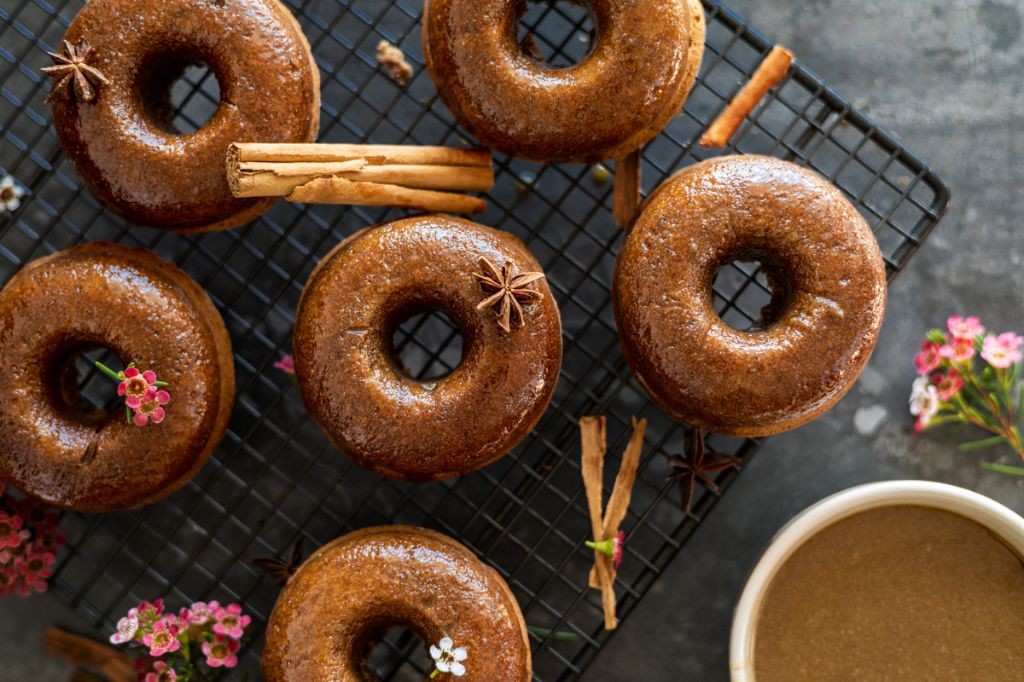 Chai Spiced Raised Doughnuts