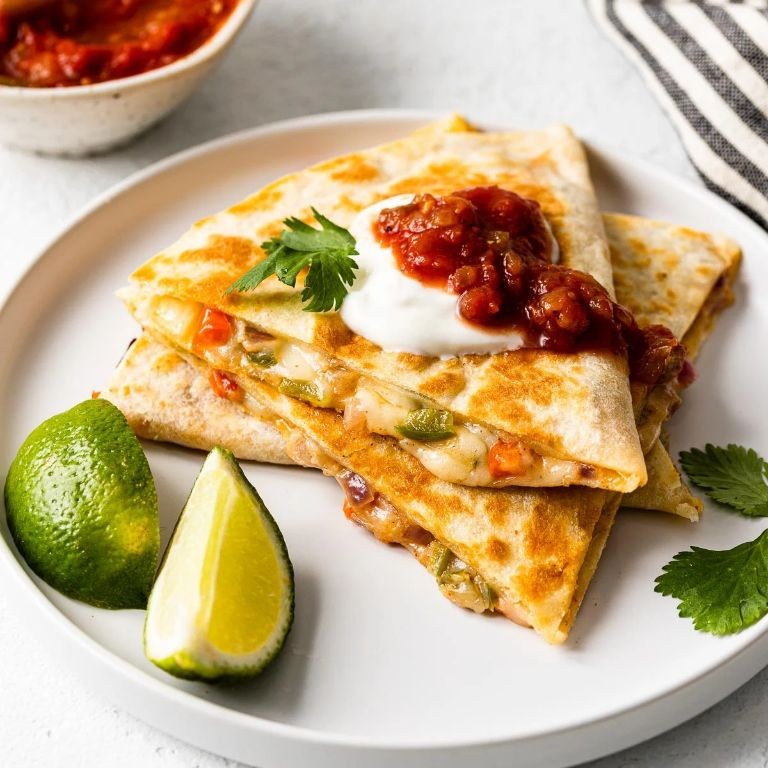 Cheesy Cannabis Quesadillas with Salsa
