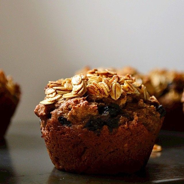 Chestnut Flour Blueberry Muffins