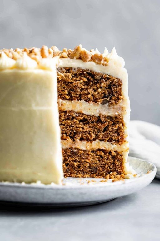 Chestnut Flour Carrot Cake