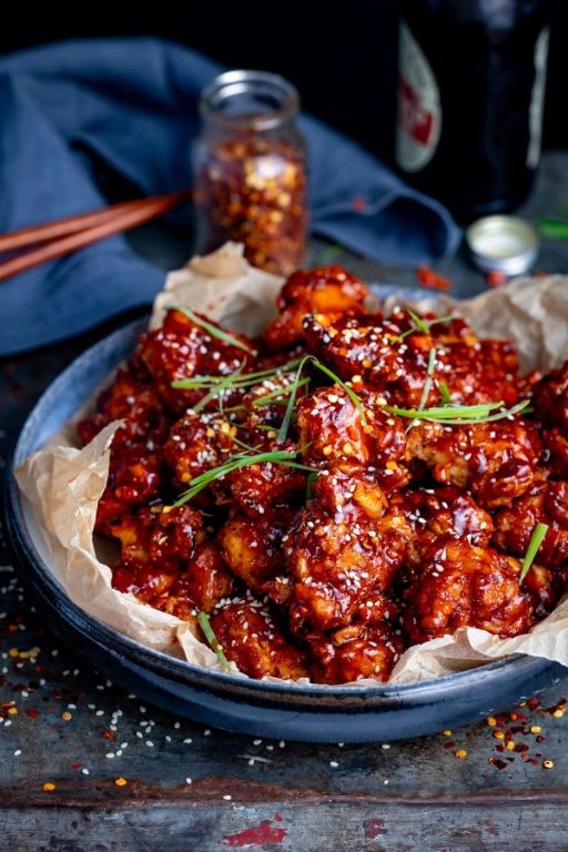Chicken Karaage with Sticky Barbecue Coating