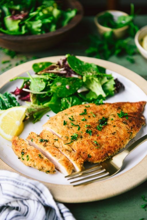 Chicken Milanesa with Parmesan Crust