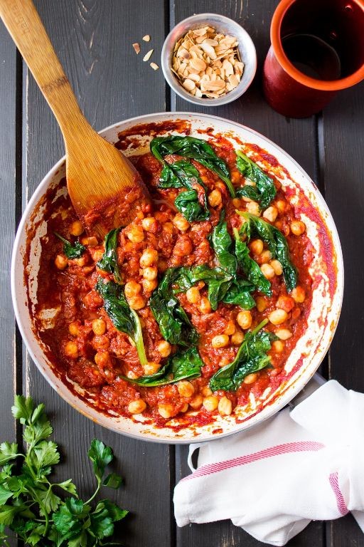 Chickpea and Spinach Stew