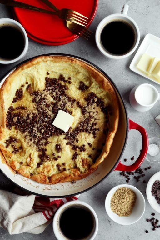 Chocolate Chip Dutch Baby Pancake