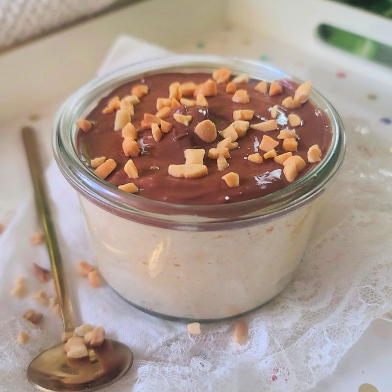 Chocolate Peanut Butter Keto Cottage Cheese Pudding