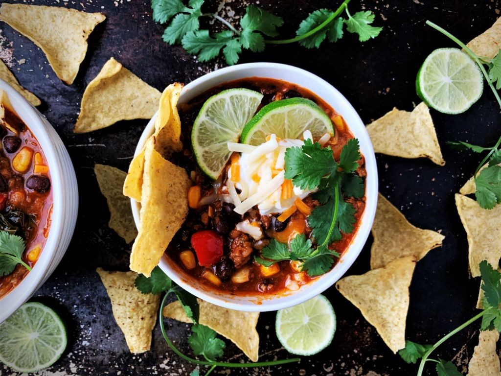 Chourico and Black Bean Chili