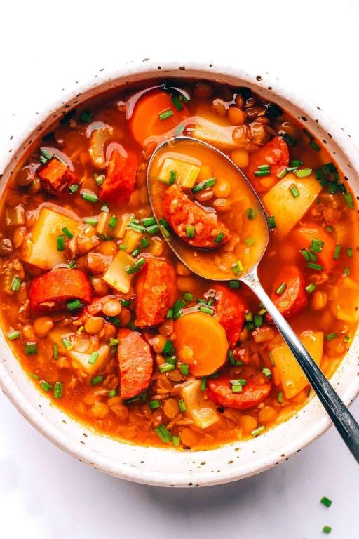 Chourico and Lentil Stew