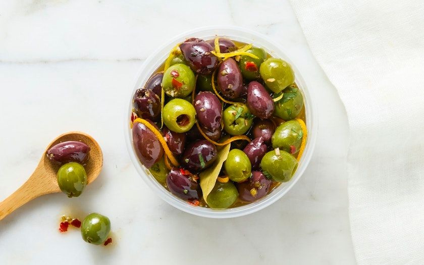 Citric Acid Marinated Olives