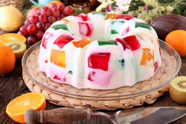 Citrusy Cathedral Window Gelatin Mold