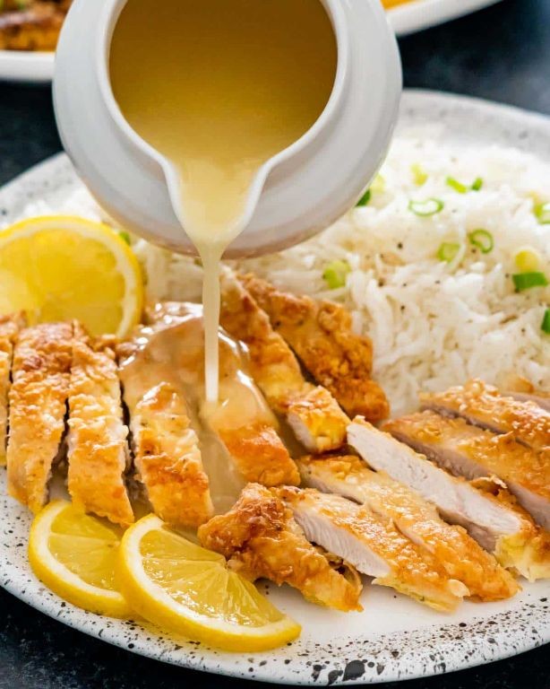 Classic Chinese Lemon Chicken with Honey Glaze
