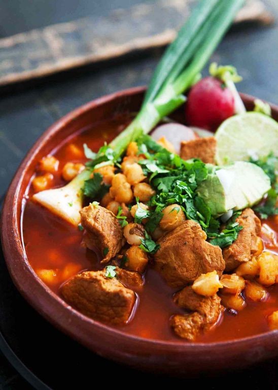 Classic Red Pozole with Pork