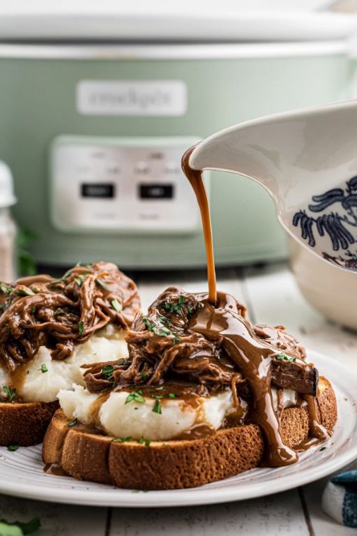 Classic Slow-Cooked Pot Roast Sandwich