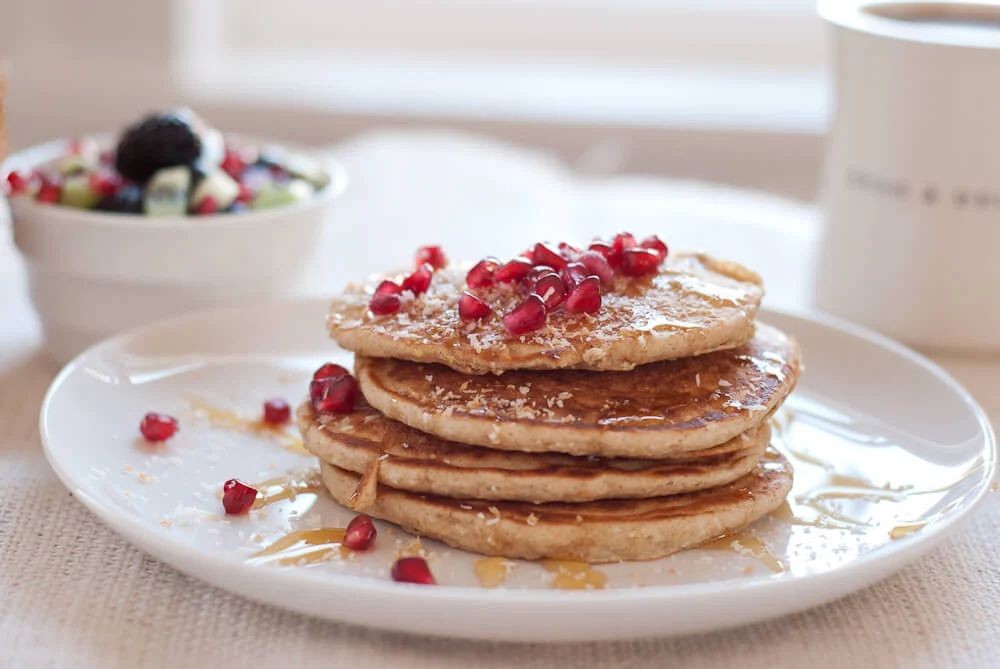 Coconut Pancakes with Coco Real Cream of Coconut Butter