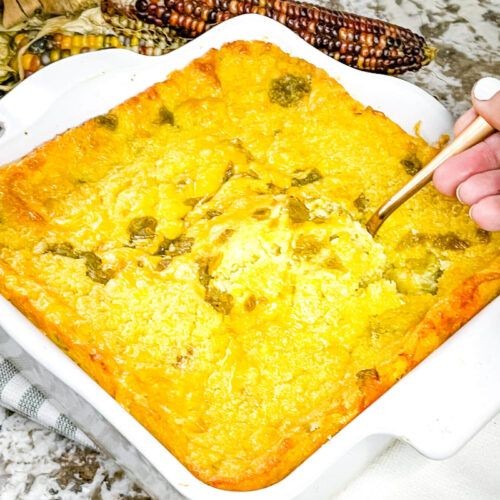Cornbread Casserole with Green Chilies