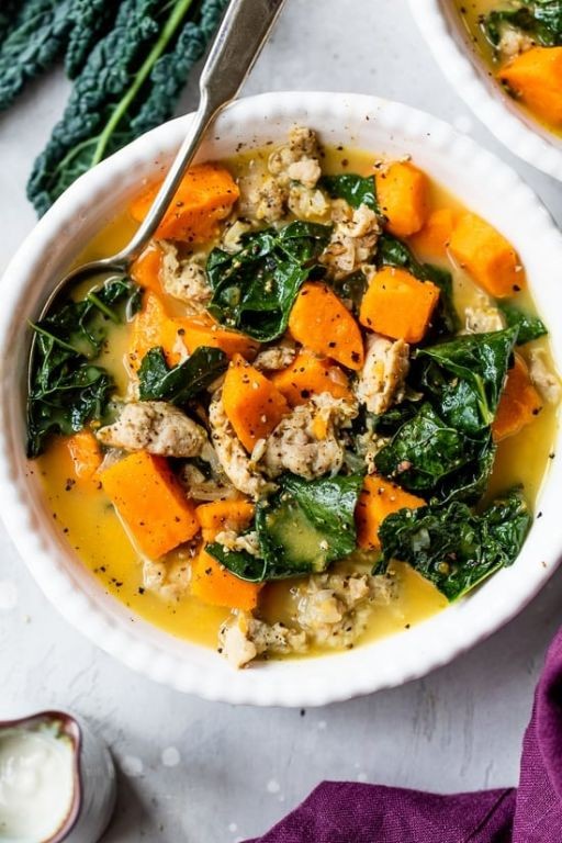 Creamy Sweet Potato and Kale Soup