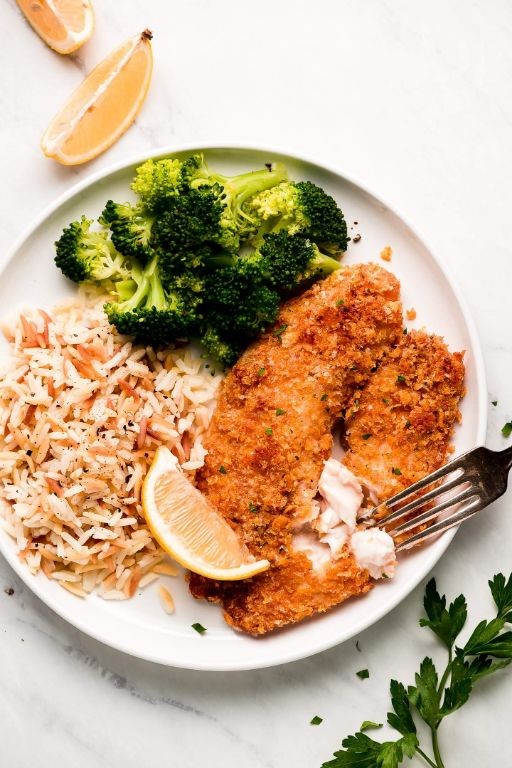 Crispy Parmesan Crusted Tilapia