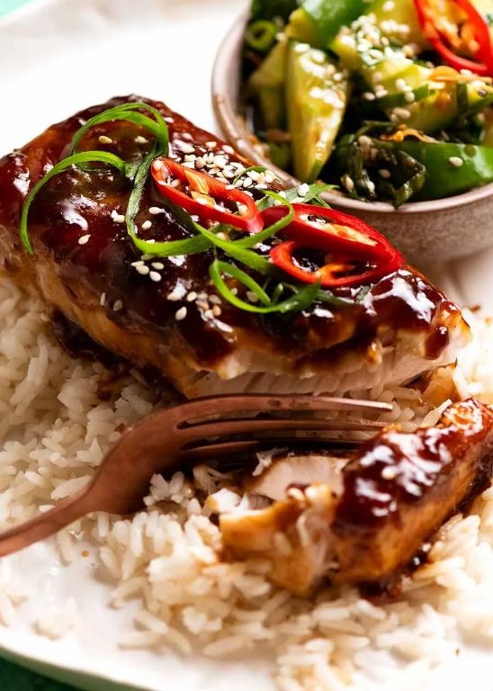 Crispy Skin Barramundi with Asian Glaze