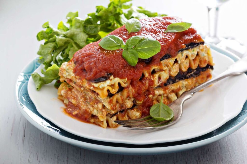 Crumbled Tofu and Spinach Lasagna