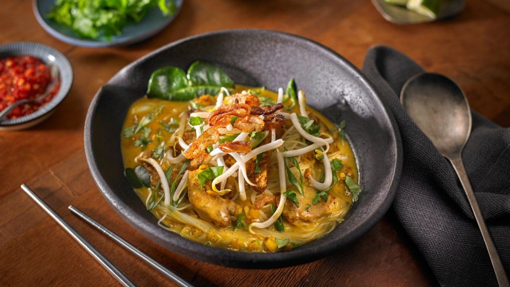 Curried Coconut Chicken Noodle Soup