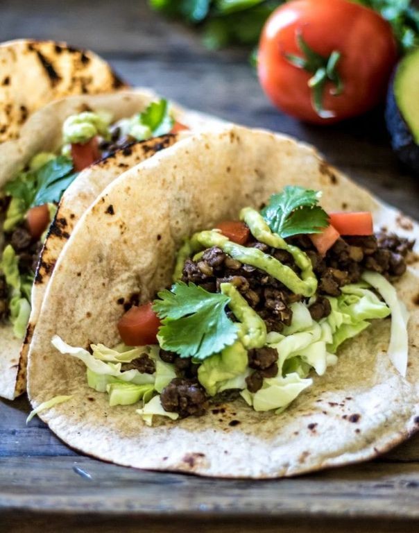 Easy Lentil Tacos with Avocado