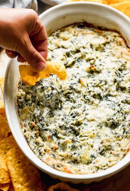 Easy Spinach and Artichoke Dip