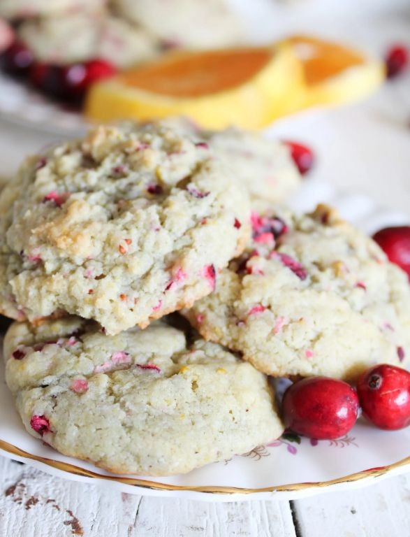 Eggless Cranberry Orange Cookies
