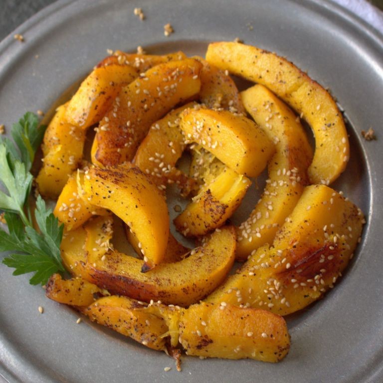 Five-Spice Roast Pumpkin with Sesame Seeds