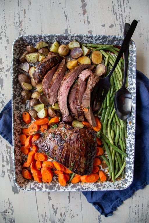 Flank Steak and Veggie One-Pan Dinner