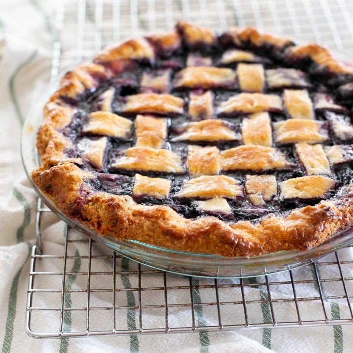 Frozen Blueberry Pie