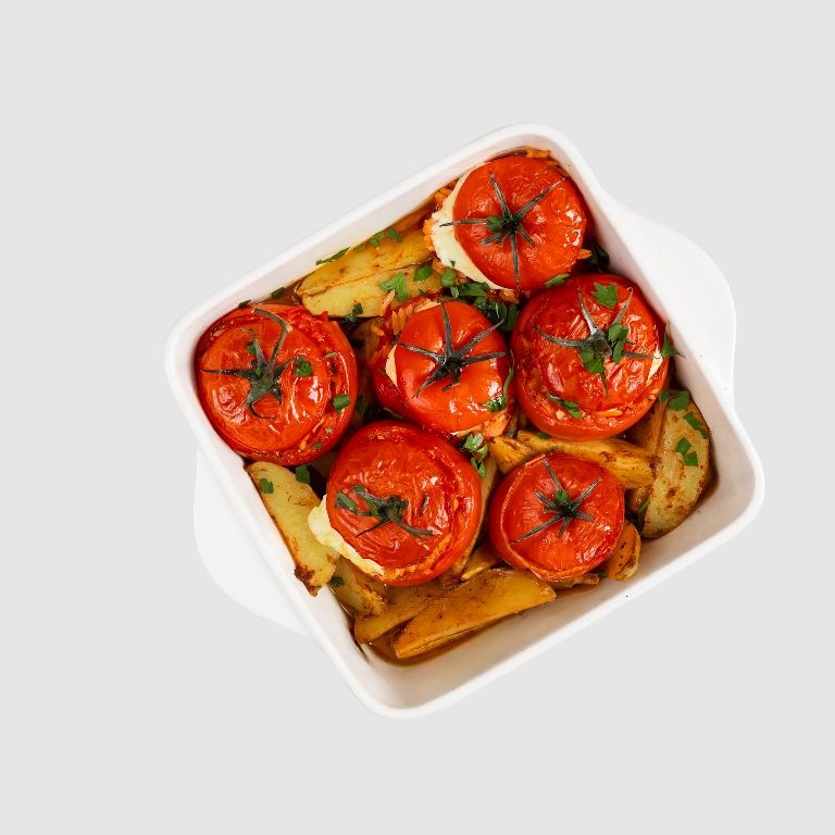 Greek Stuffed Tomatoes (Domates Gemistes)
