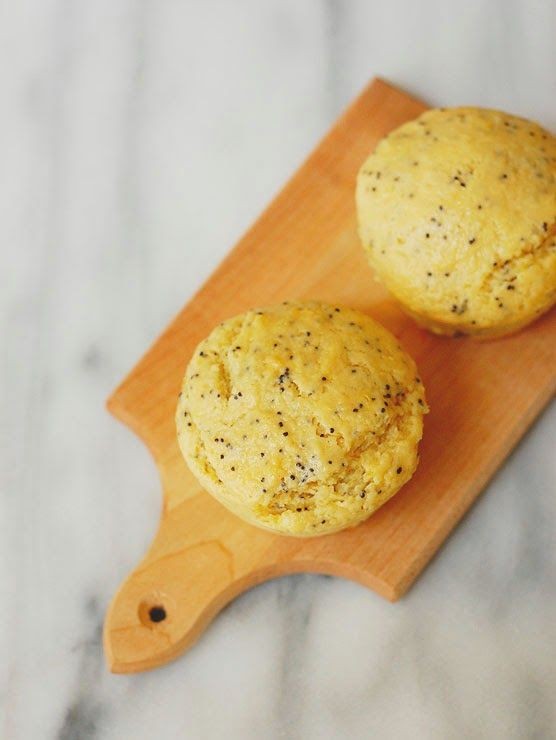 Greek Yogurt Lemon Poppy Seed Muffins